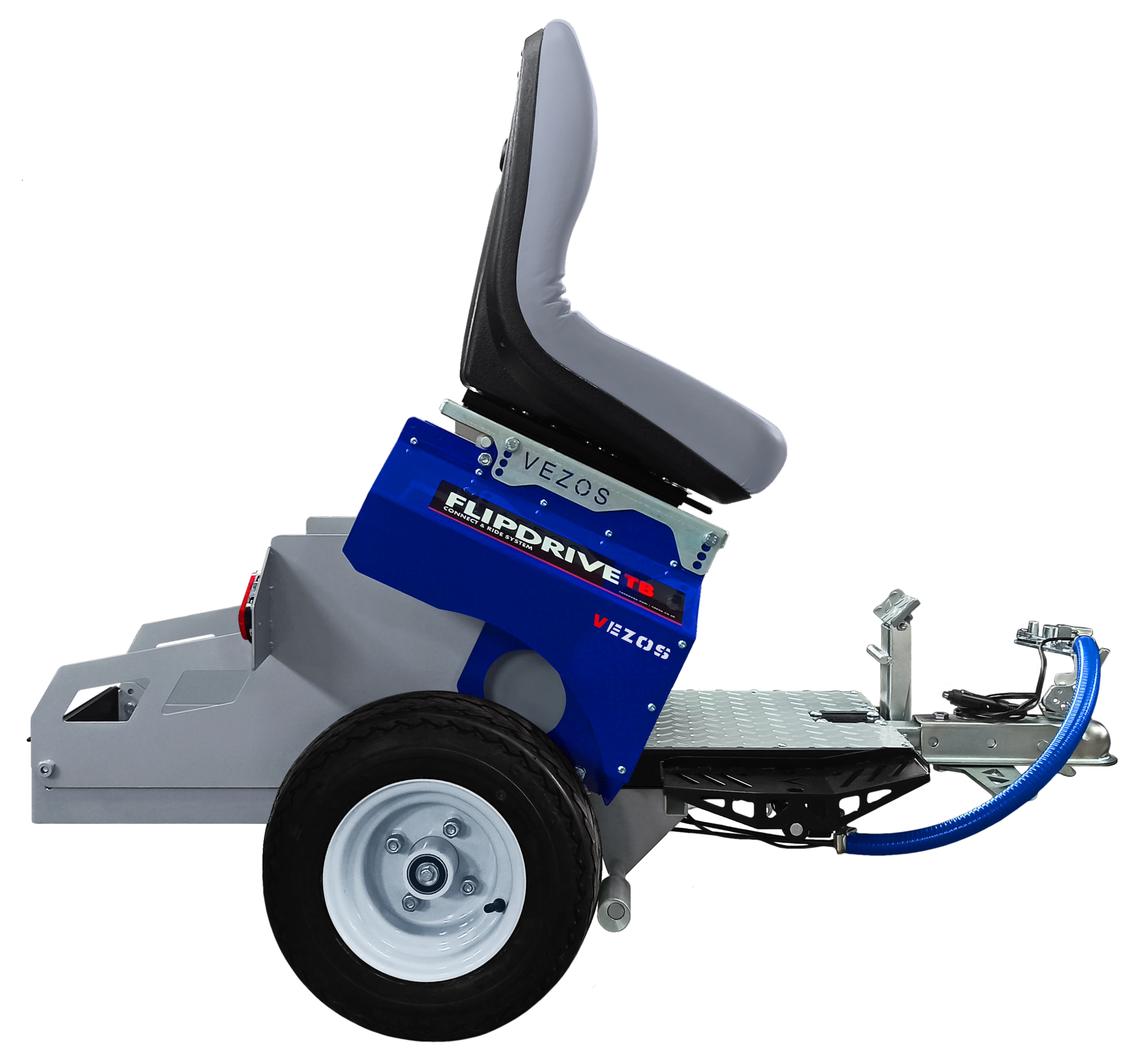 VEZOS Tow-Behind Line Striper Rider FLIPDRIVE TB - Pedal Motion System