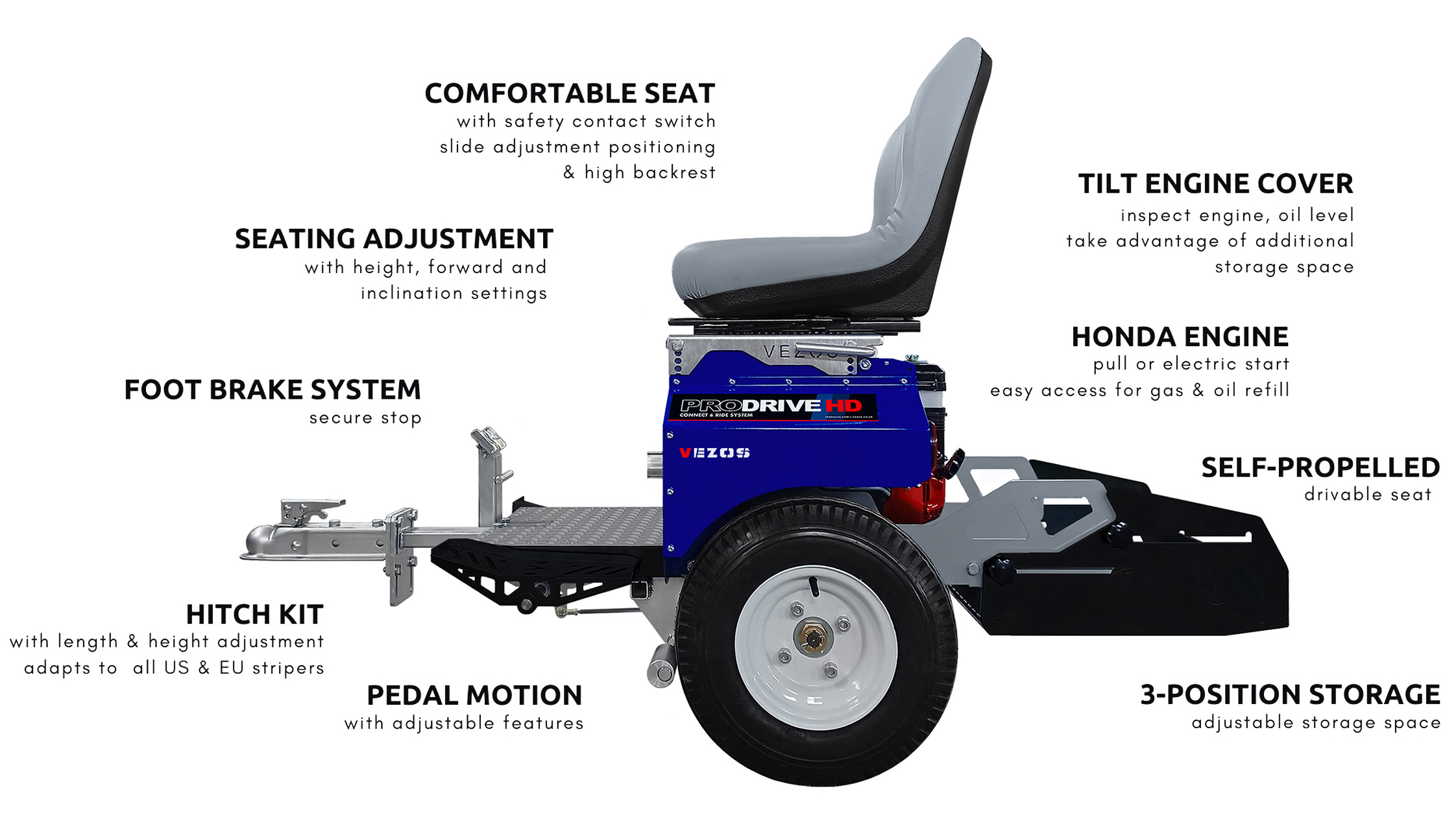 line striper driver vezos prodrive hd - specifications