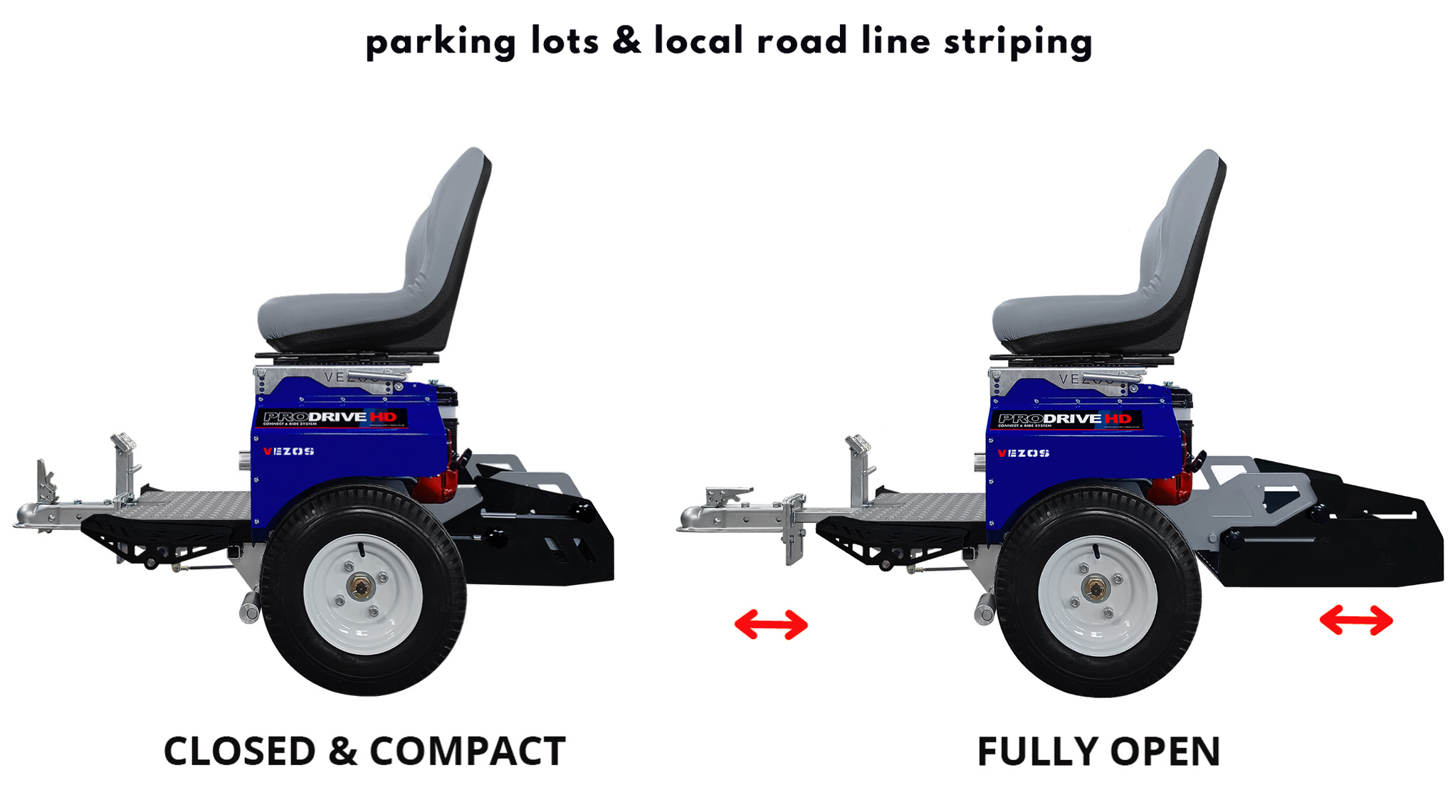 vezos self propelled line striper driver PRODRIVE HD