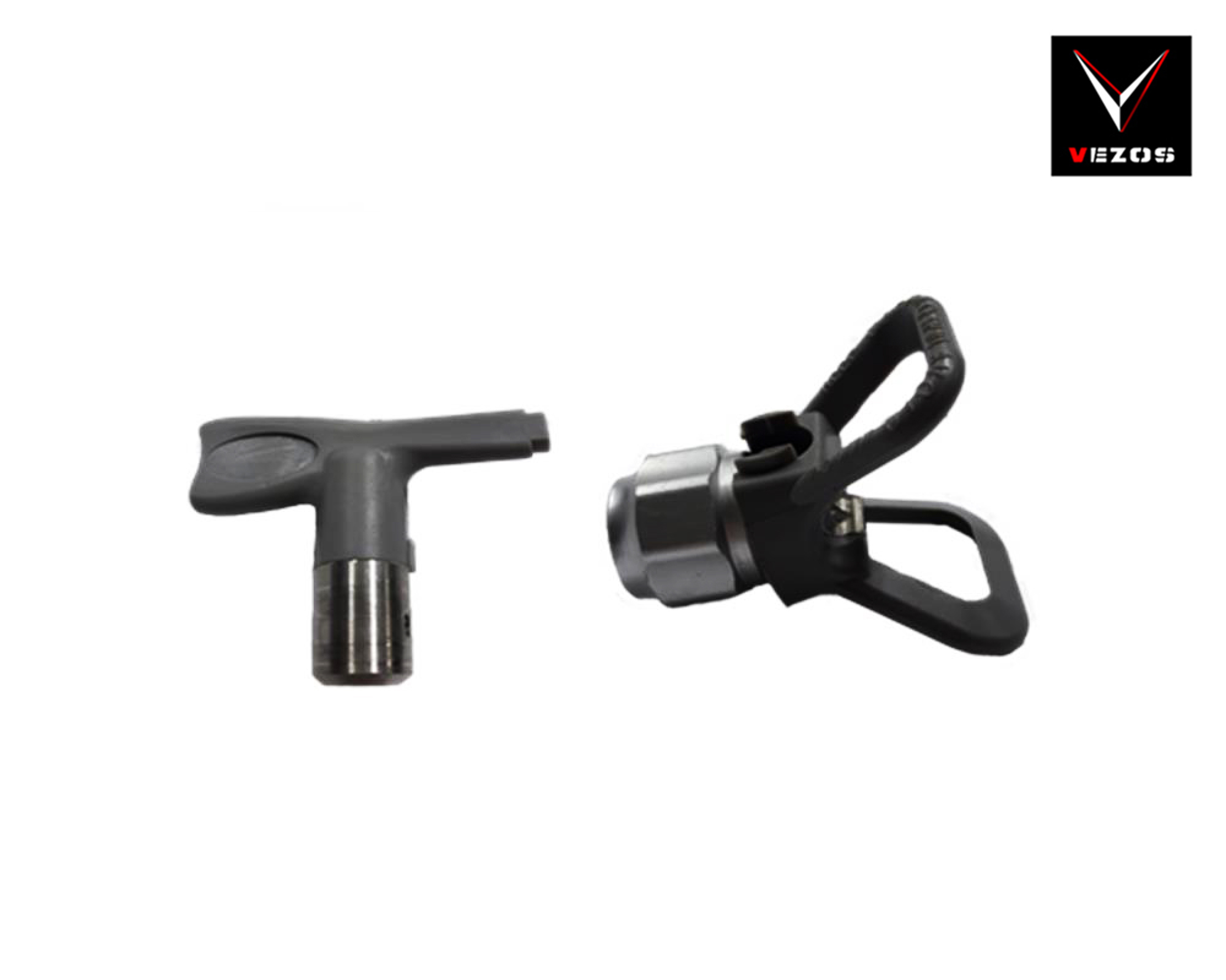 airless tip and protective guard for spray gun