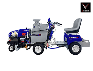 Self Propelled Line Striper PROSTRIPE 400 SP LINEMATIC DC - Selective Steering - 2 Paint Gun with FLIPDRIVE TB Rider