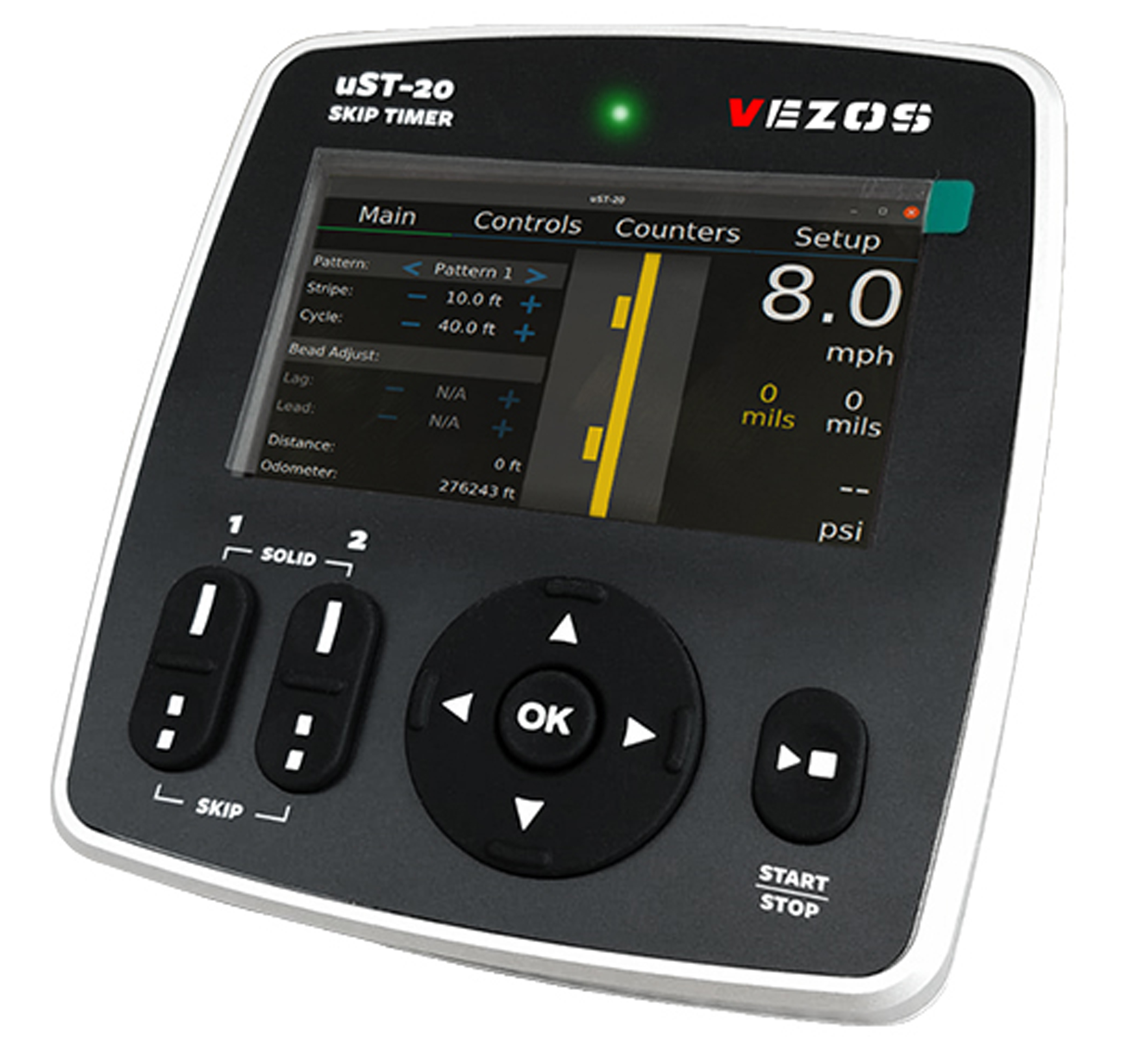 SKIPLINE uST-20 Line Striping Controller - Operation Screen